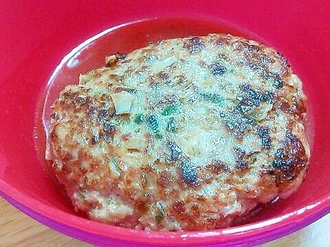 余ったぎょうざの餡でハンバーグ